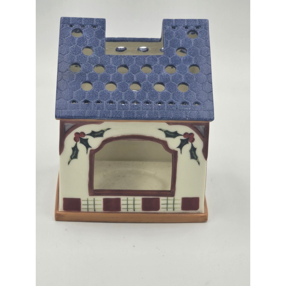 Lenox Winter Greetings Nuthatch Votive Candle Holder Birdhouse 6117485